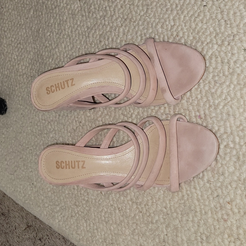 schutz sandal felisa heels strappy slip on sandals